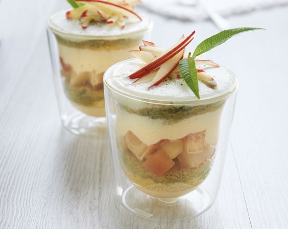 Matcha Tea-ramisu with Miss Chef® Apples