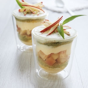 Matcha-Tiramisu mit Miss Chef® äpfeln