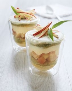 Matcha-Tiramisu mit Miss Chef® äpfeln